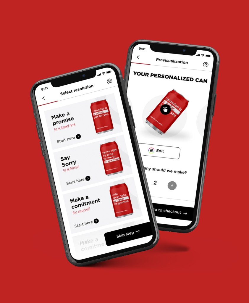 Coca-Cola personalization app