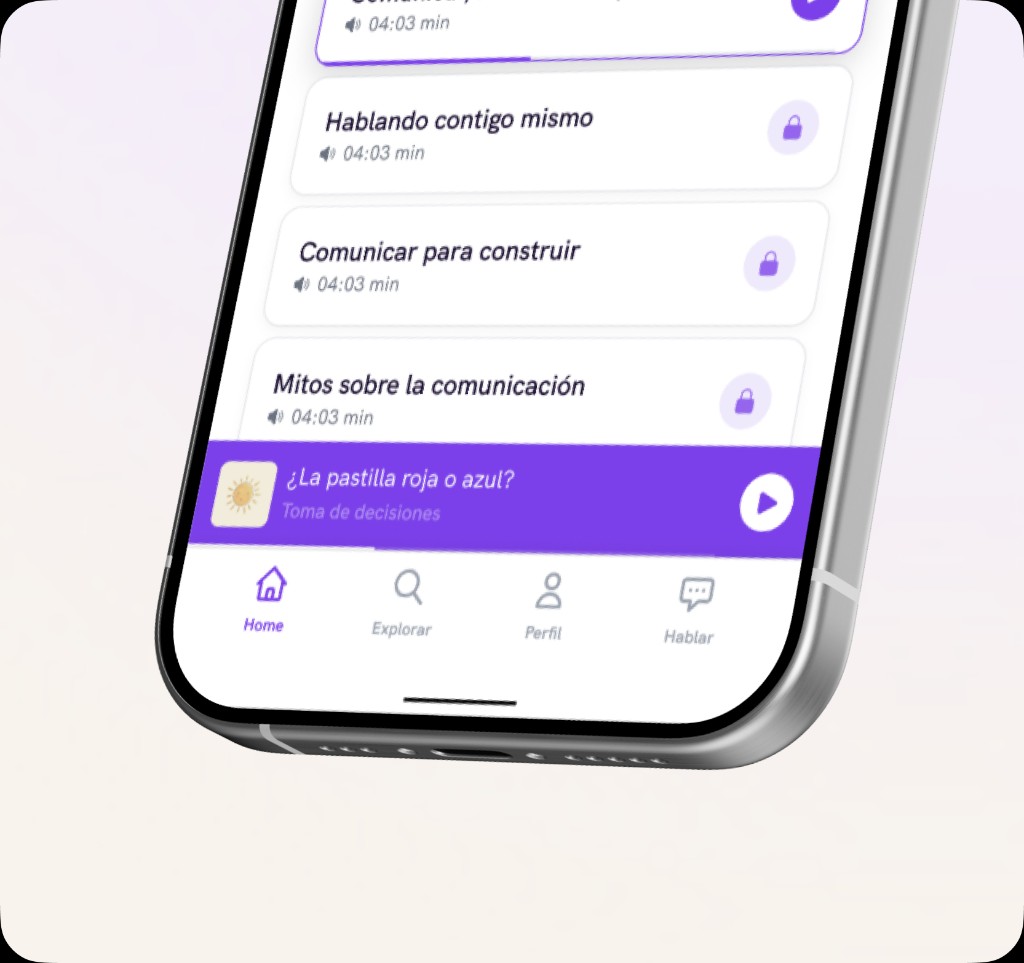 Emotionhack audio player UI