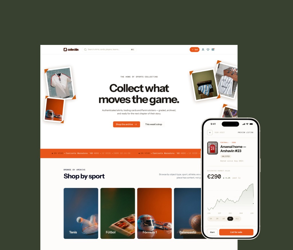 Colectin sports collectibles marketplace